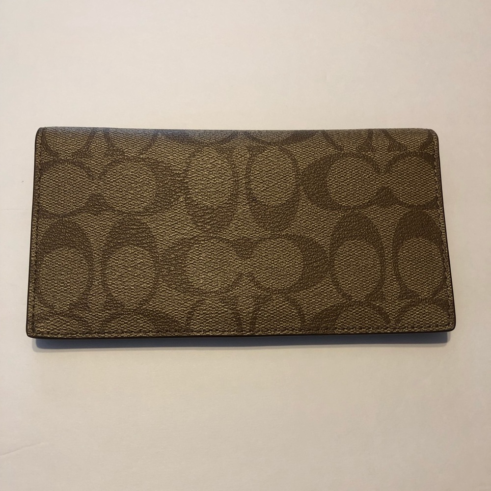 Coach signature checkbook